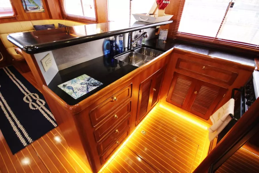 2003 Selene 53 Ocean Trawler - Galley