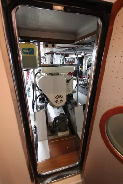 2003 Selene 53 Ocean Trawler - Engine Room Access from Master