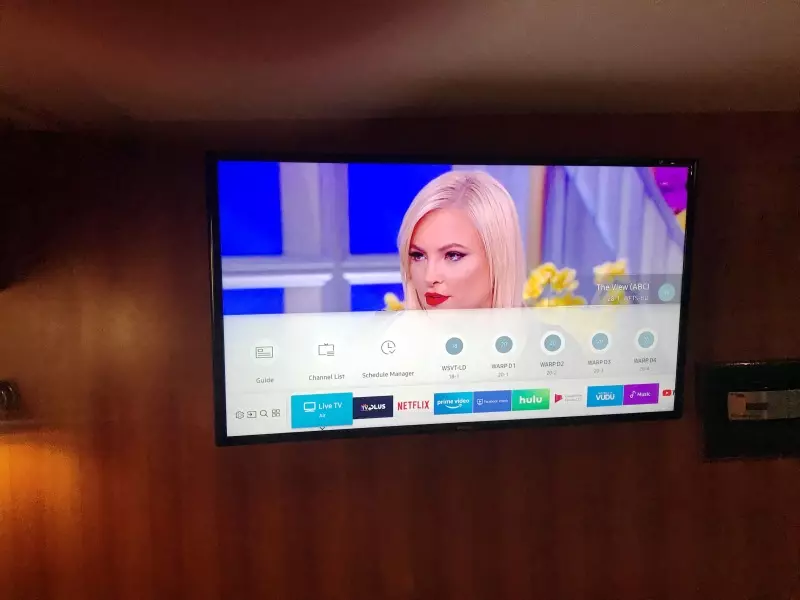 2003 Selene 53 Ocean Trawler - Master Stateroom - Samsung 40 Inch Smart TV