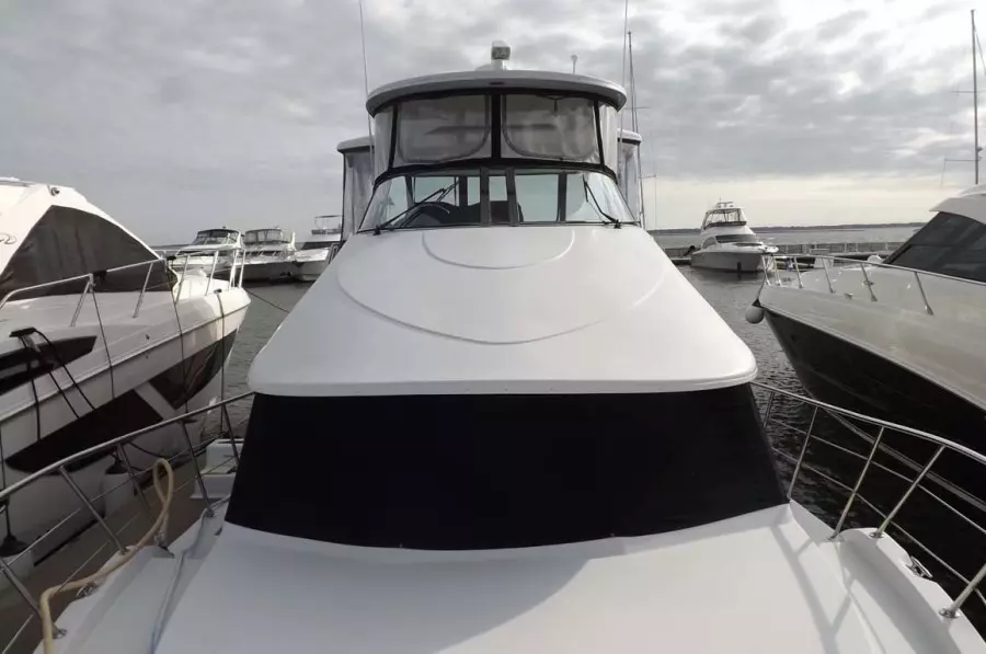 Flybridge viewed from Foredeck