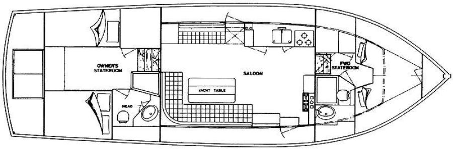 42' Grand Banks layout