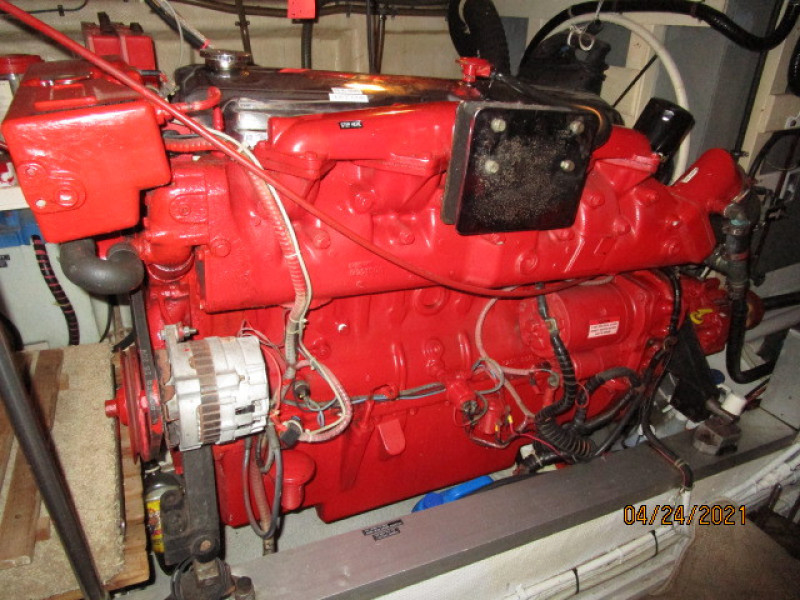 42' Grand Banks starboard main engine