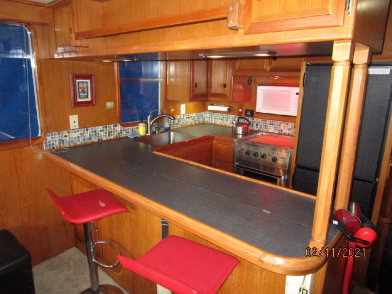 49' DeFever galley1