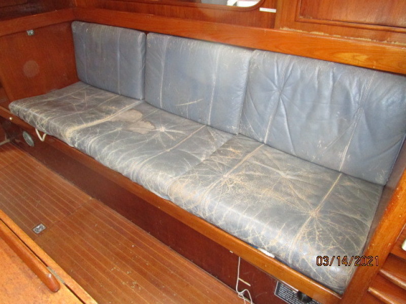 47' Swan salon starboard seating