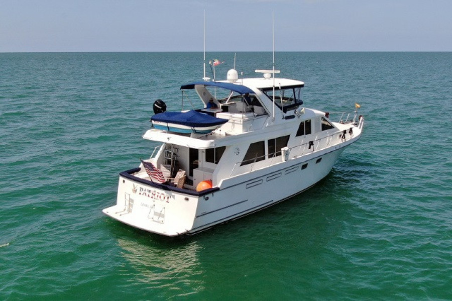 55' Ocean Alexander starboard aft profile2