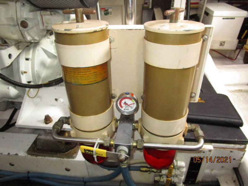 55' Ocean Alexander starboard Racor fuel filters
