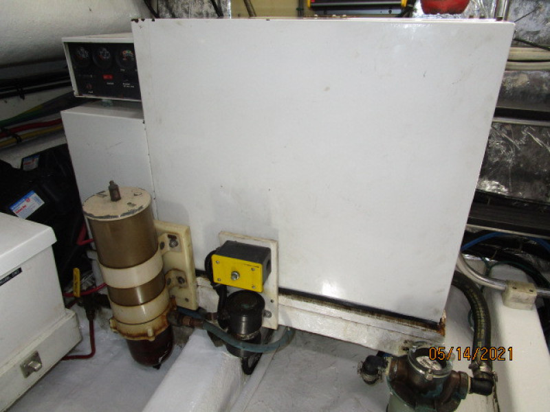 55' Ocean Alexander starboard generator sound box 