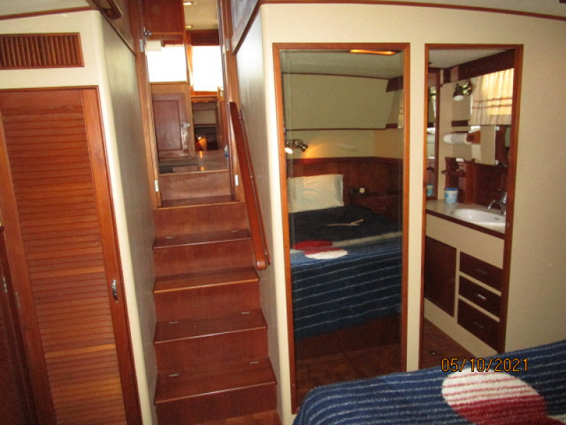 49' Grand Banks master stateroom forward