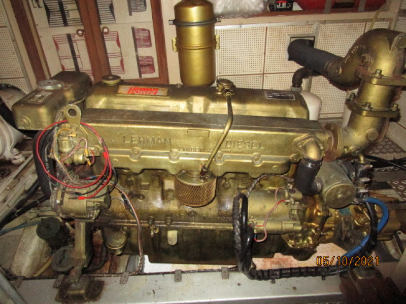 49' Grand Banks starboard main engine