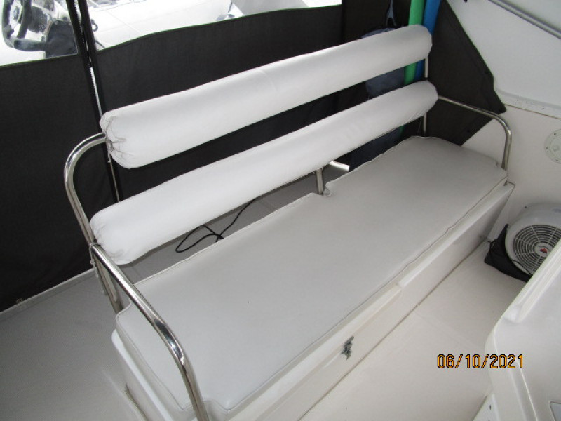 55' Symbol flybridge aft seating
