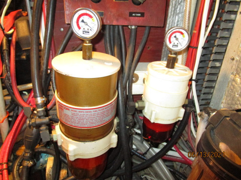 51' Morgan Racor fuel filters