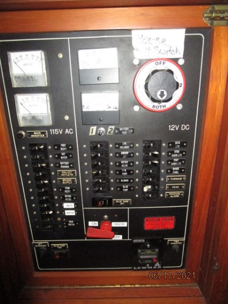 36' Kadey-Krogen electrical panel