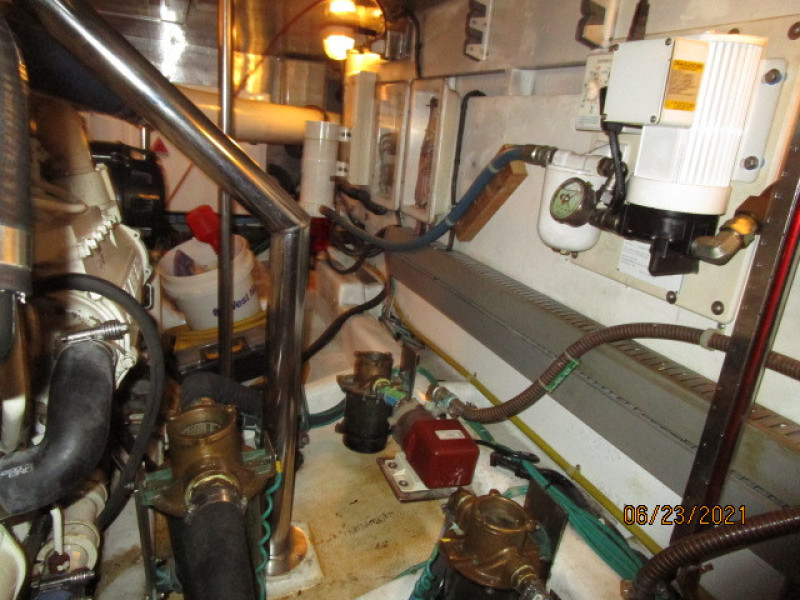 45' Symbol engine room port aft