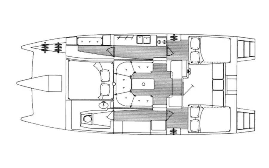 Gemini 105M Interior Layout