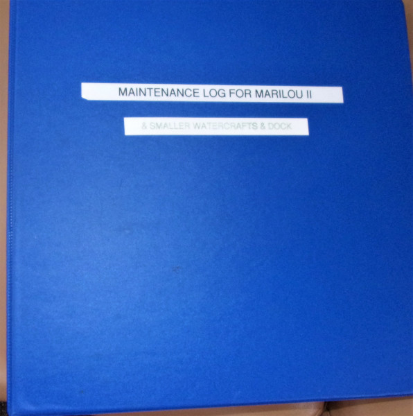 40' Carver maintenance log1