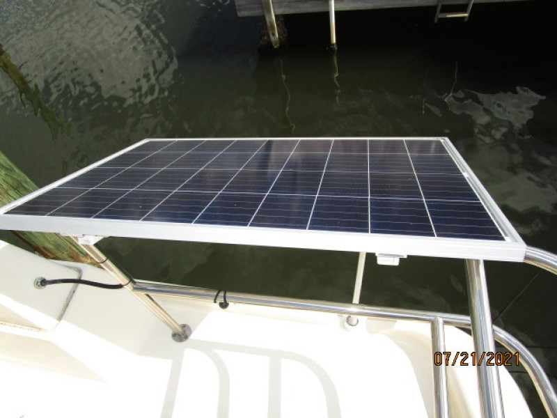 34' Mainship starboard solar panel