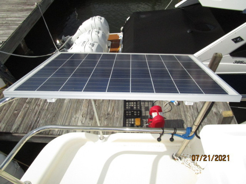 34' Mainship port solar panel