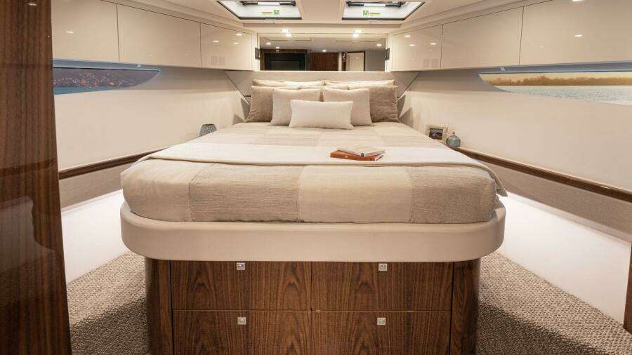 021 Riviera 64 SMY SII Forward VIP Stateroom