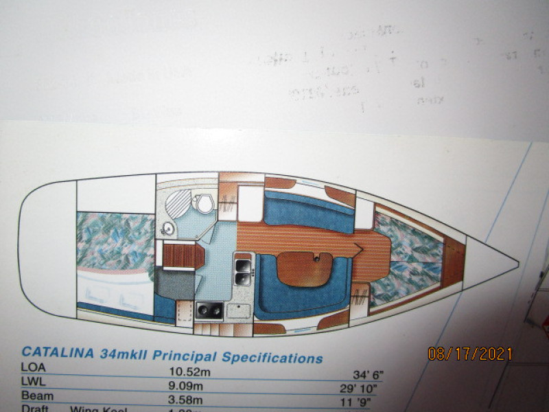 34' Catalina layout