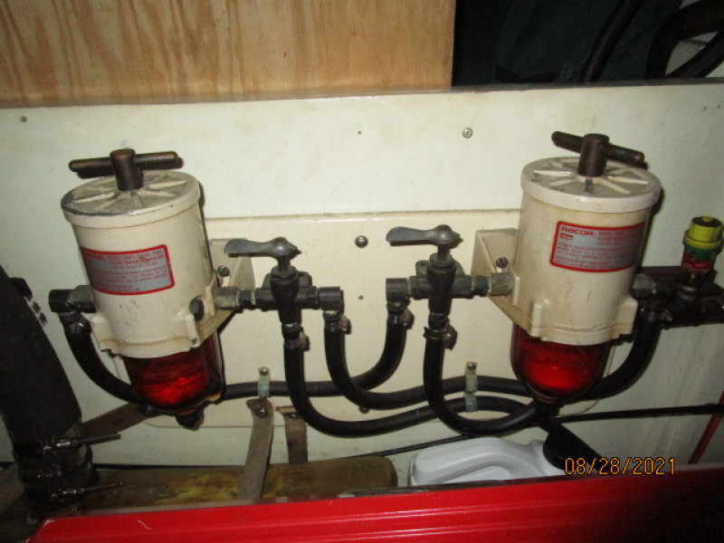 44' Kelly Peterson Racor fuel filters