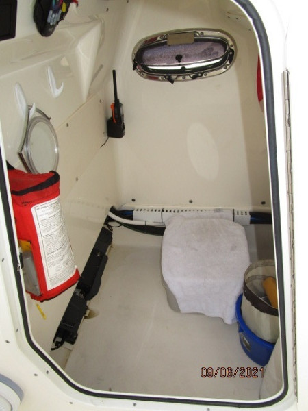 24' Boston Whaler console interior