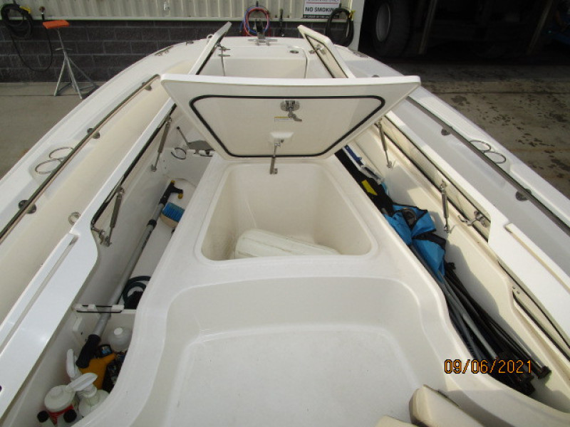 24' Boston Whaler forward storage