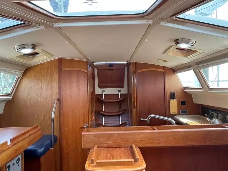 Looking aft