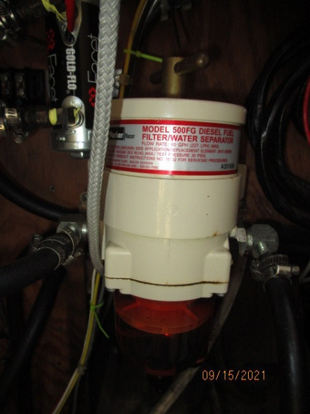 31' Cal Racor fuel filter