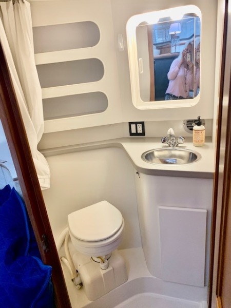 32 Silver Linings 1994 Carver 370 AC Forward Head 2