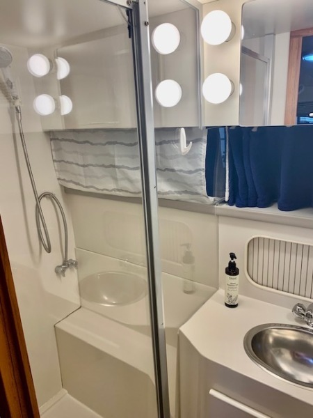 42 Silver Linings 1994 Carver 370 AC Aft Head 3