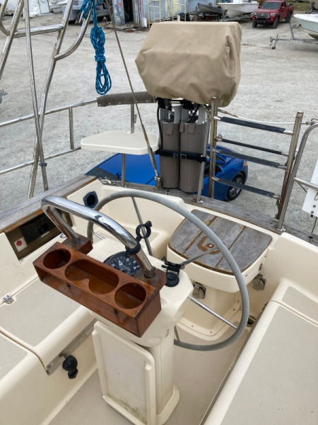 Helm station, fold up table & grill