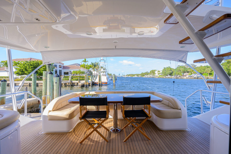 Viking 92 SWEET TUNA - Mezzanine Aft Deck