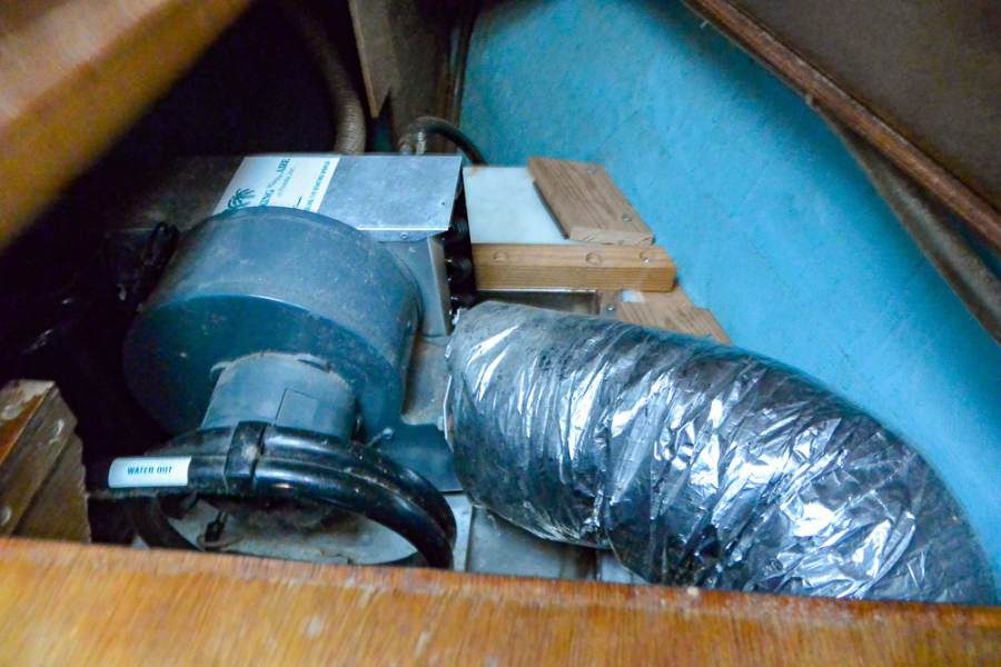 HVAC under v berth 