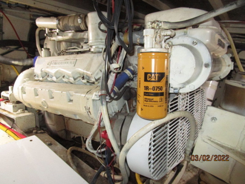 40' Hatteras port main engine