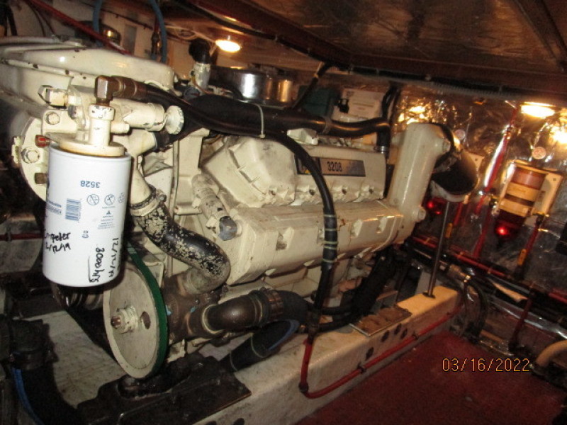 42' Ocean Alexander starboard main engine
