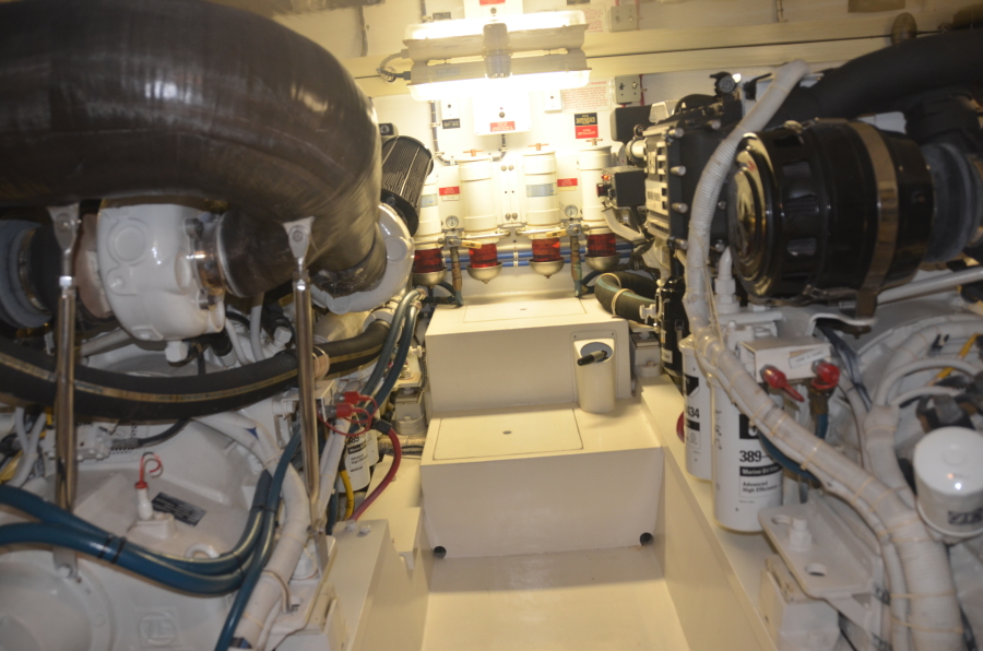 Hatteras 50-Moriah-Engine Room
