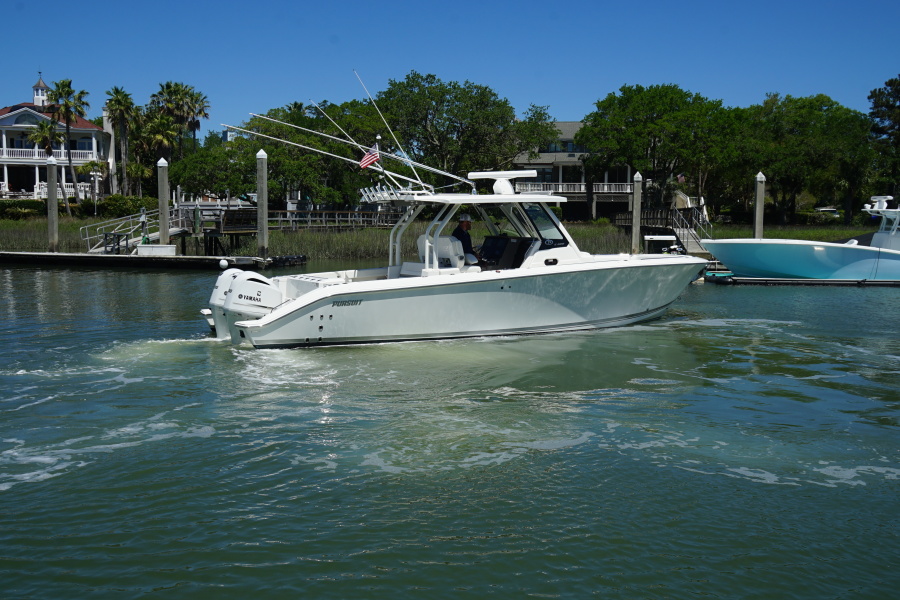 Pursuit 32 - Claytime II - starboard profile