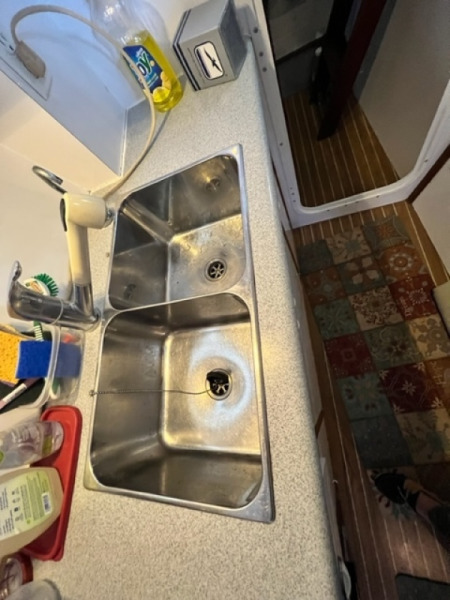 42.1 Aisling Gheal 2001 Endeavour 36 TrawlerCat Galley Sink