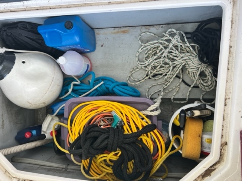 20 Aisling Gheal 2001 Endeavour 36 TrawlerCat Aft Deck Storage 2