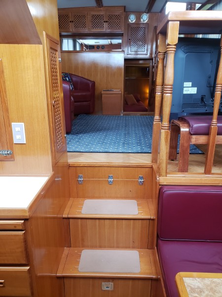 Stairs coming from the Galley