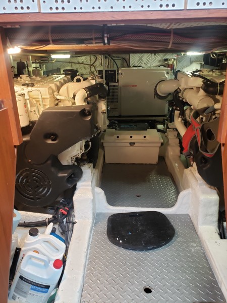 Entering the main engine room