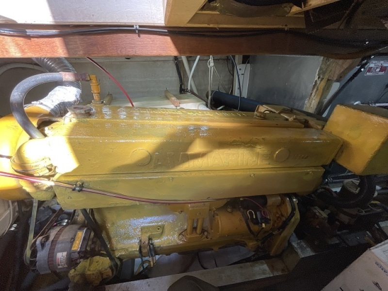 42' Grand Banks starboard main engine