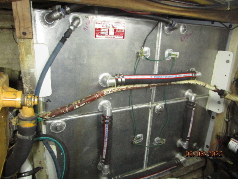 42' Grand Banks starboard fuel tank