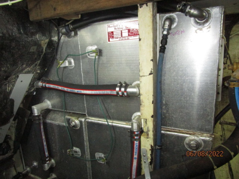42' Grand Banks port fuel tank