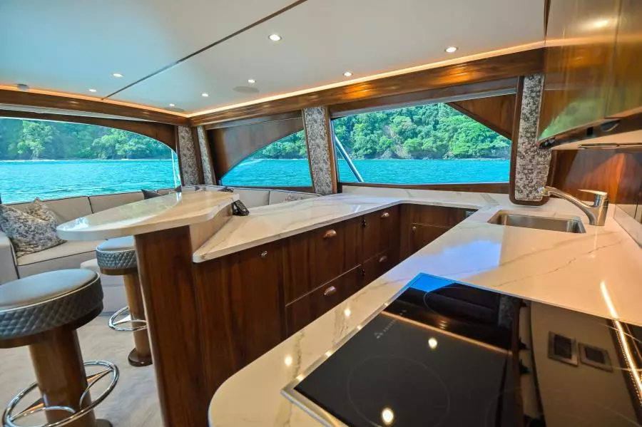 2022 Viking 58 Convertible - Galley