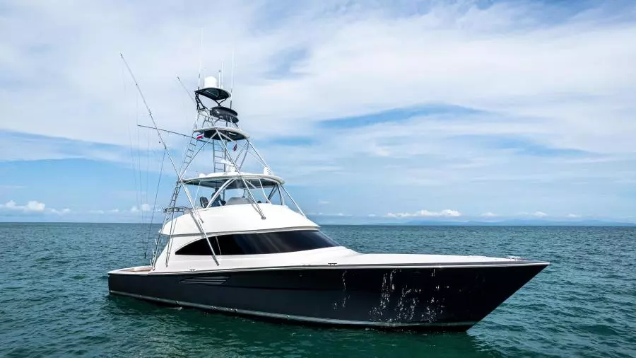 2022 Viking 58 Convertible - Starboard Profile