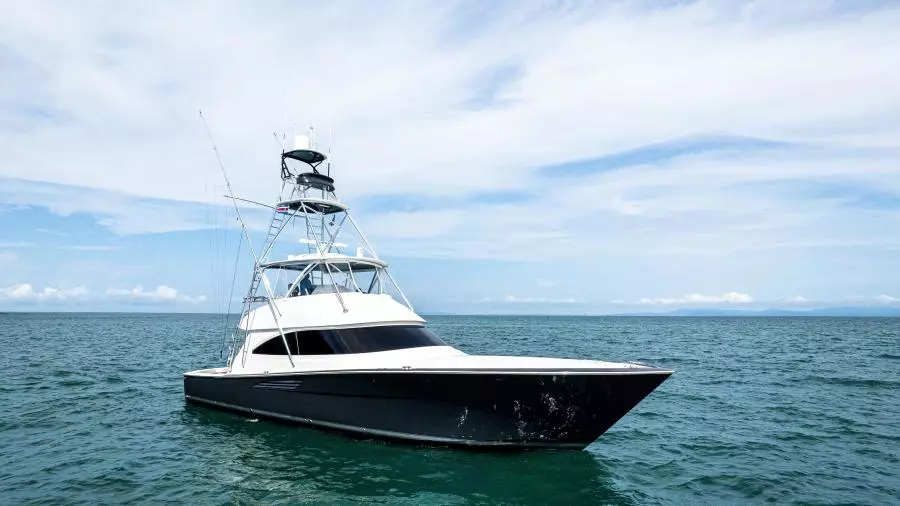 2022 Viking 58 Convertible - Starboard Profile