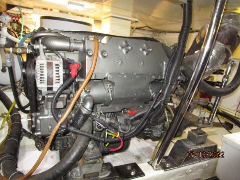 48' Ocean Alexander starboard main engine