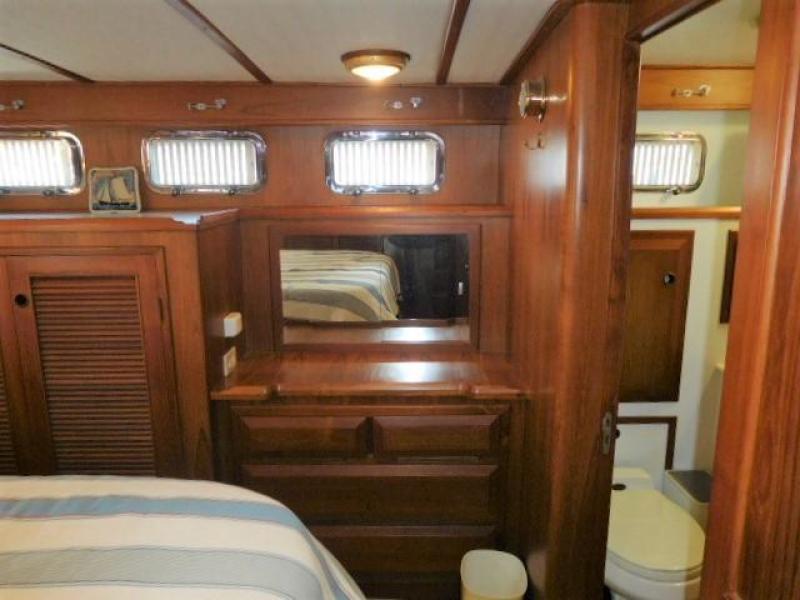 44' DeFever master stateroom vanity