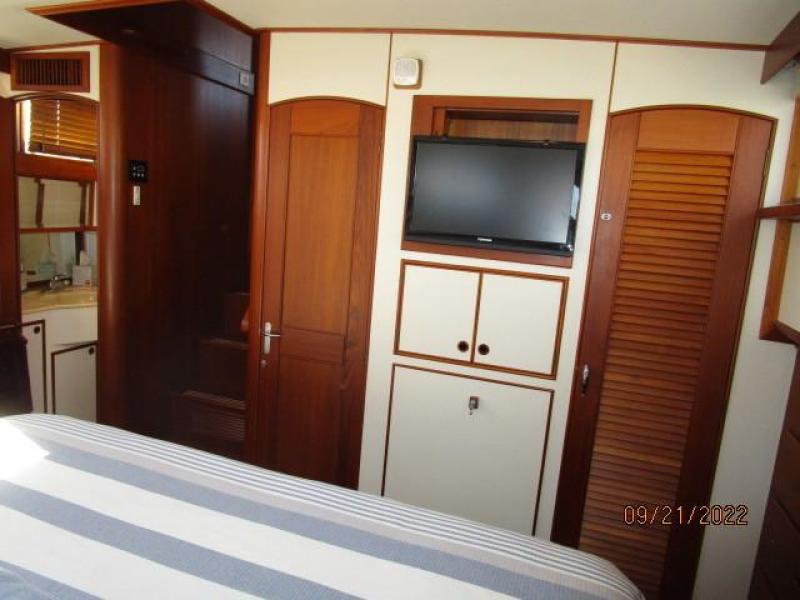 49' Grand Banks master stateroom forward